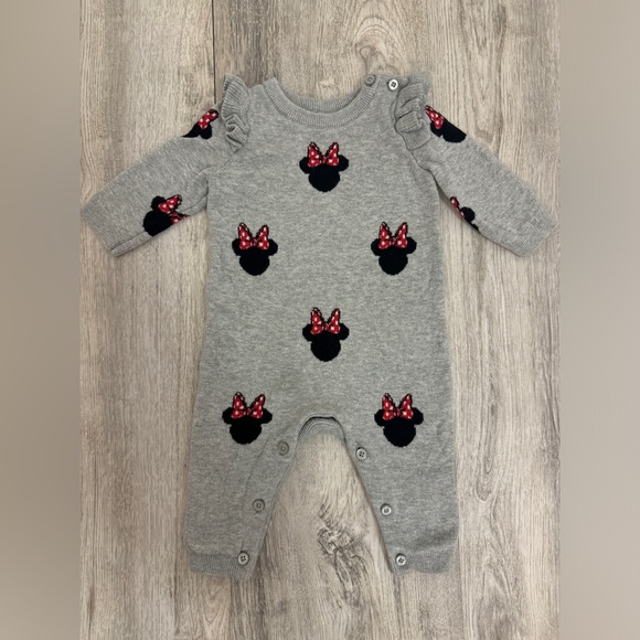 GAP Other - Gap Disney Baby Minnie sweater long sleeve one piece